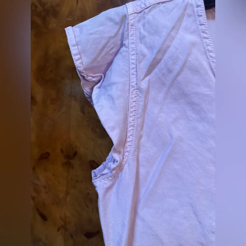 Lavender Button-Up Women's Top - Picture 5 of 7